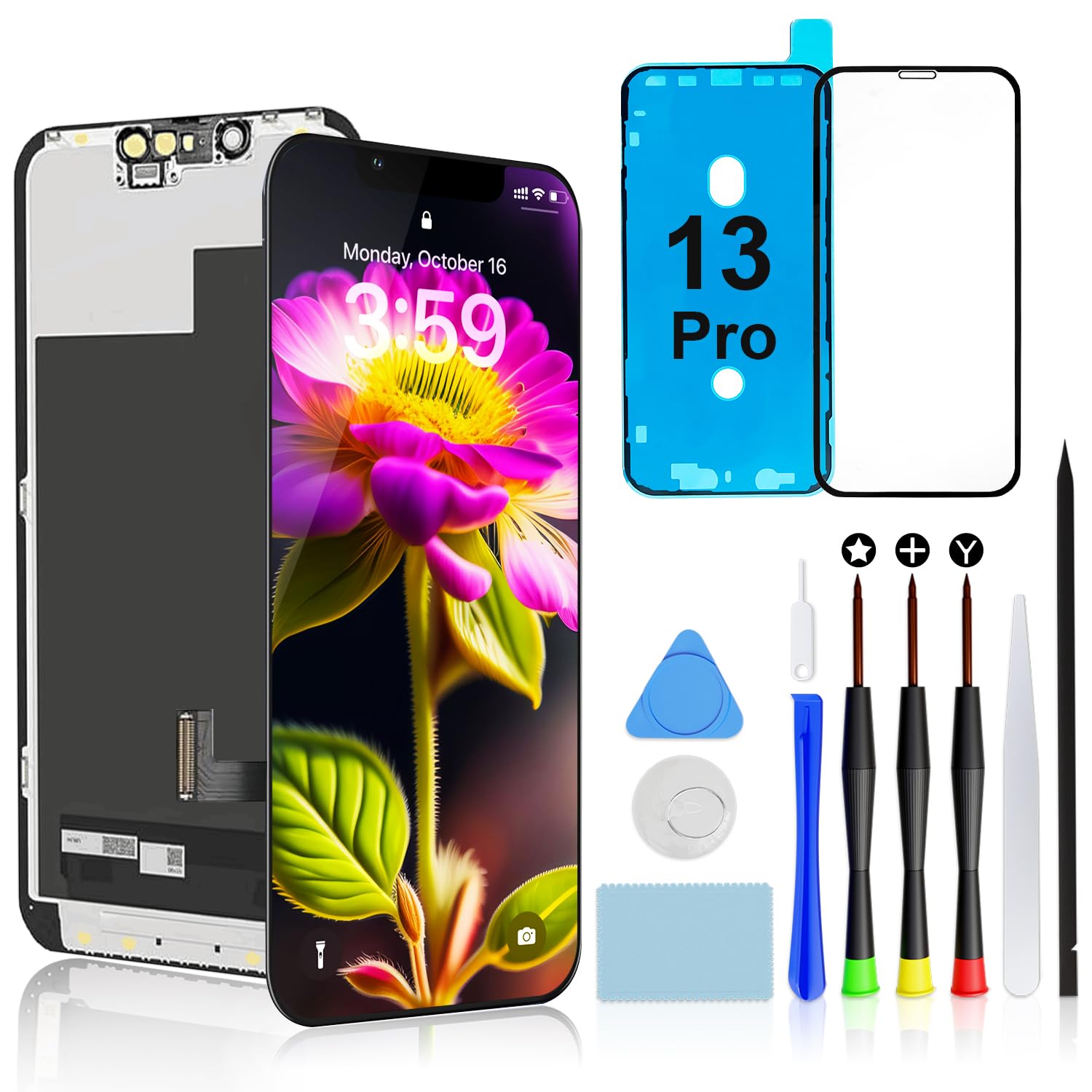 Amazon.co.jp: Brinonac 液晶パネル For iPhone 13 Pro の互換性 画面