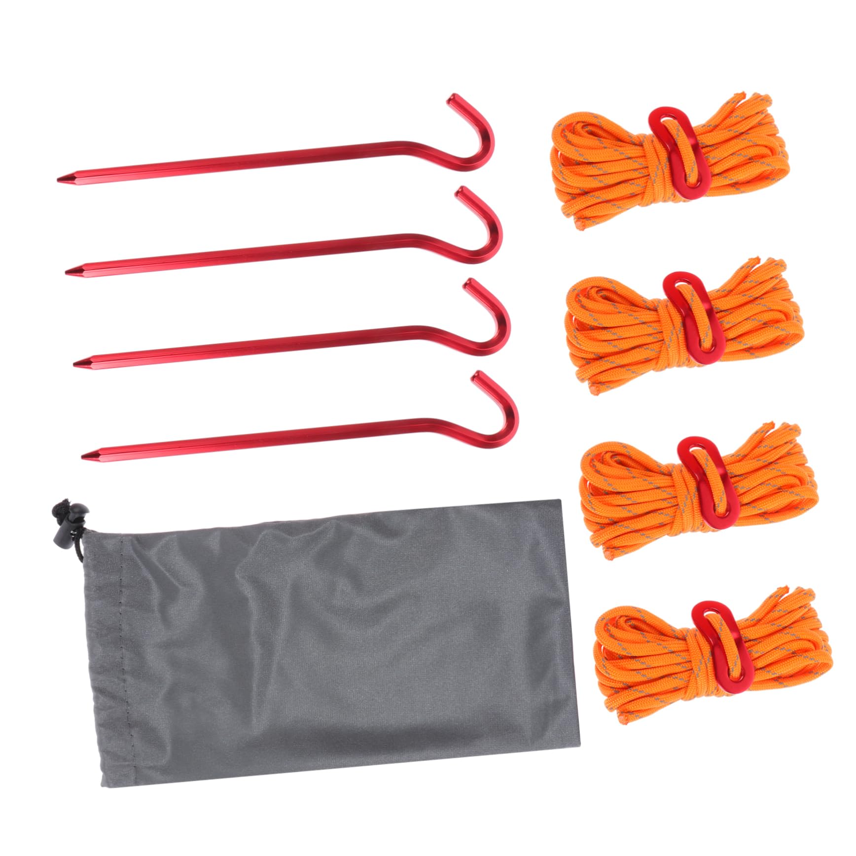 Estacas de metal para carpas piquetas de aluminio para fijar lona y cuerda camping