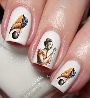 Generic Jazz Music Fan Nail Art Decal Sticker