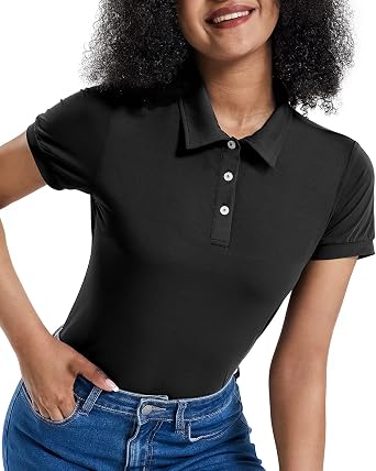 MIER Women's Golf Polo Shirts Short 