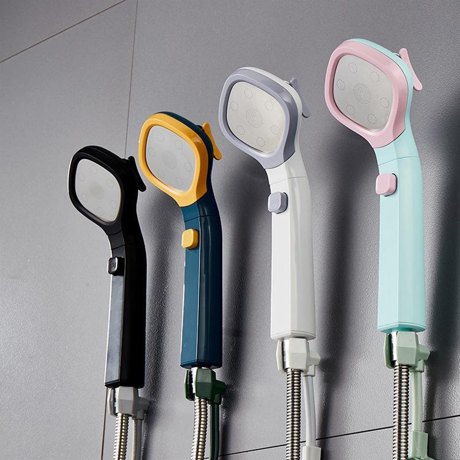 Duchas de mano, cabezal de ducha ajustable de 4 posiciones, cabezal de ducha con rociador de ahorro de agua de alta presión, cabezal de ducha de masaje a presión de mano para baño, cabezales de ducha