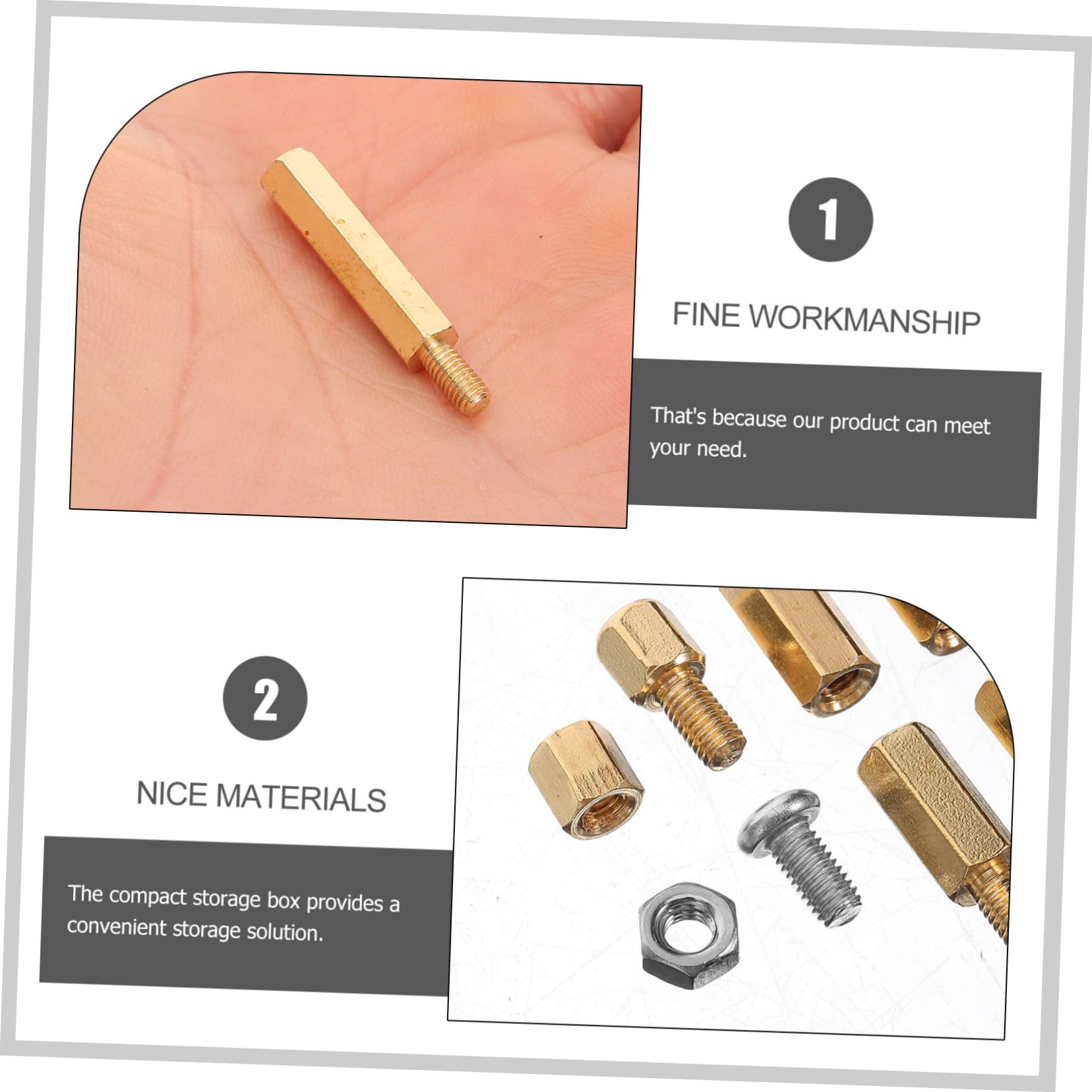 OUNONA 4juegos Separadores De Tornillo De Para Montaje De Placas Base y Dispositivos Electrónicos
