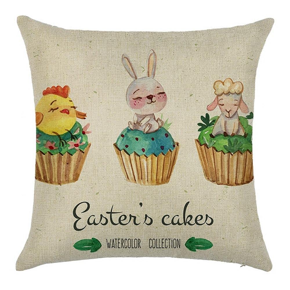 FANSU Pasqua Fodere per Cuscini 45x45 Piccoli, Federe Cuscini Divano Lino Coniglio Federa per Divano Casa Soggiorno Camera da Letto Decorazione per Interni (45 * 45,Coniglio Fiore FANSU Pasqua Fodere per Cuscini 45x45 Piccoli, Federe Cuscini Divano Lino Coniglio Federa per Divano Casa Soggiorno Camera da Letto Decorazione per Interni (45 * 45,Coniglio Fiore