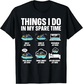 Funny Jet Ski Art for Men Women Jetski Driver Jet Ski Lover T-Shirt