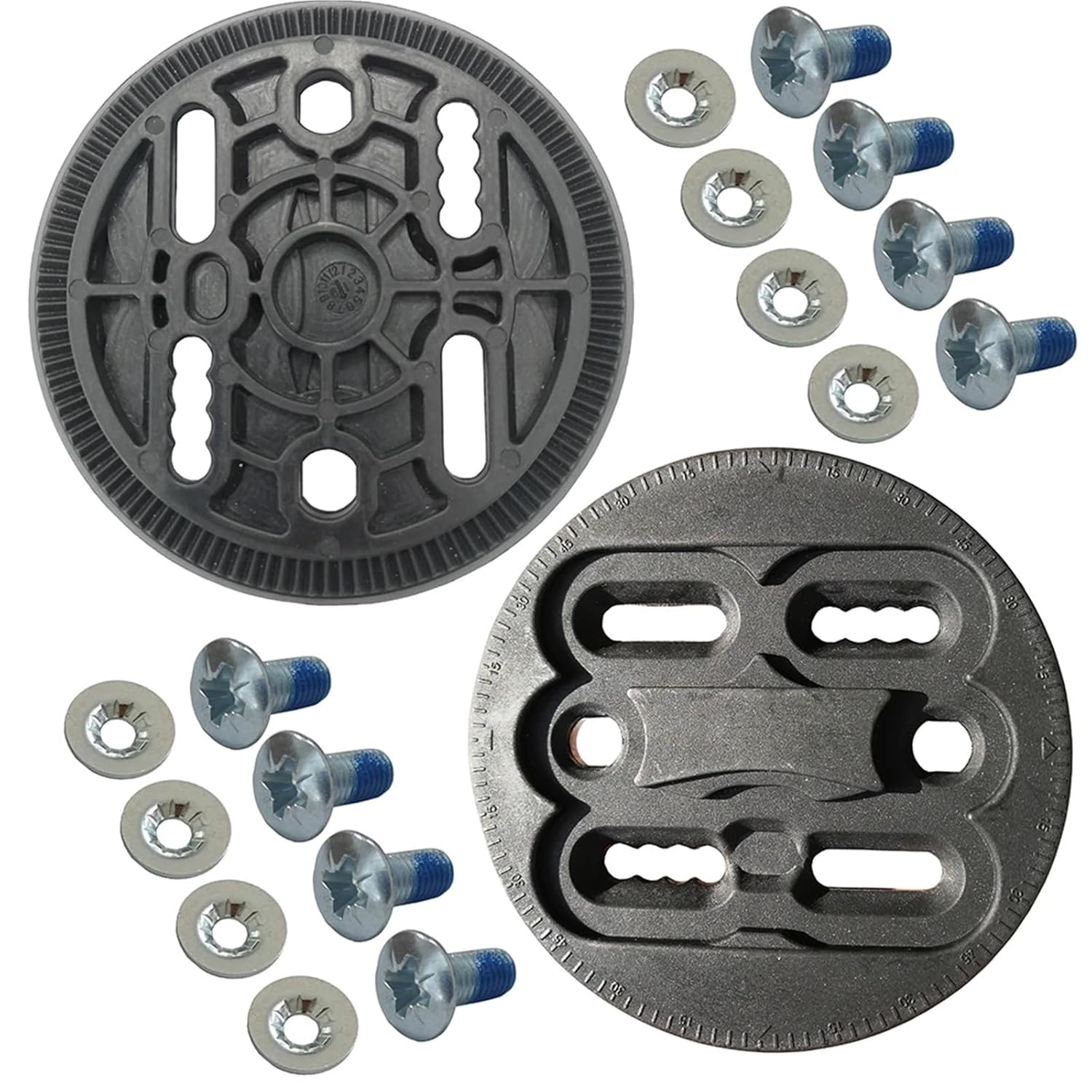 Snowboard Binding Screws Diameter 94.5mm/77.5mm Snowboard Binding Mounting Plate Disc Pattern 4 X Spare Parts Strap-in Technine with Screw Fixing