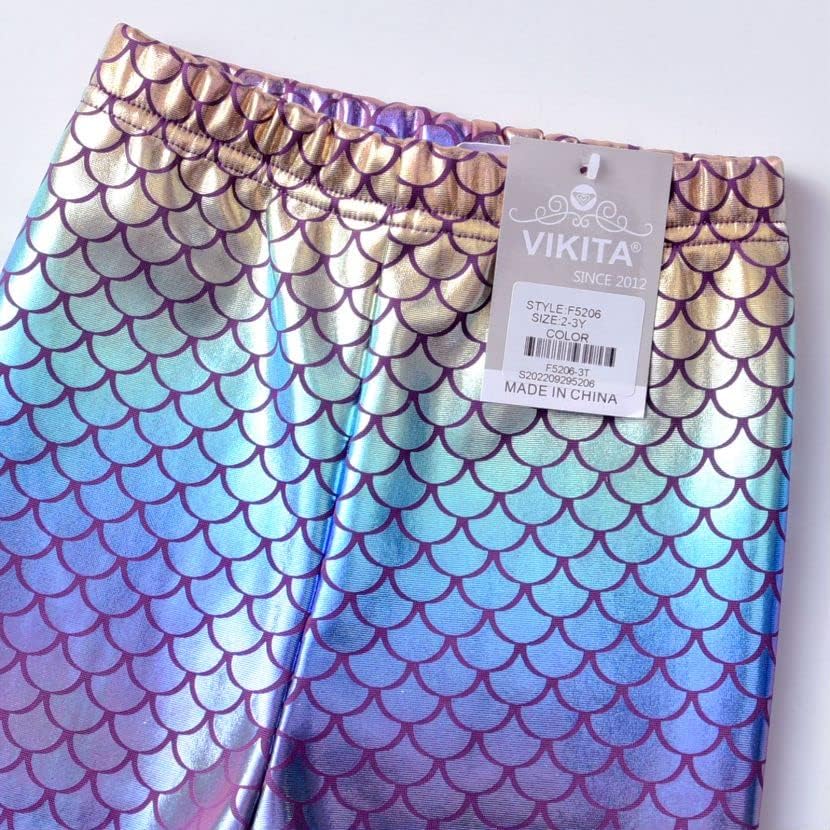 Miniatura 2 de VIKITA Ropa para niñas pequeñas, leggings de invierno, pantalones cálidos, trajes de otoño para niños pequeños de 2 a 12 años