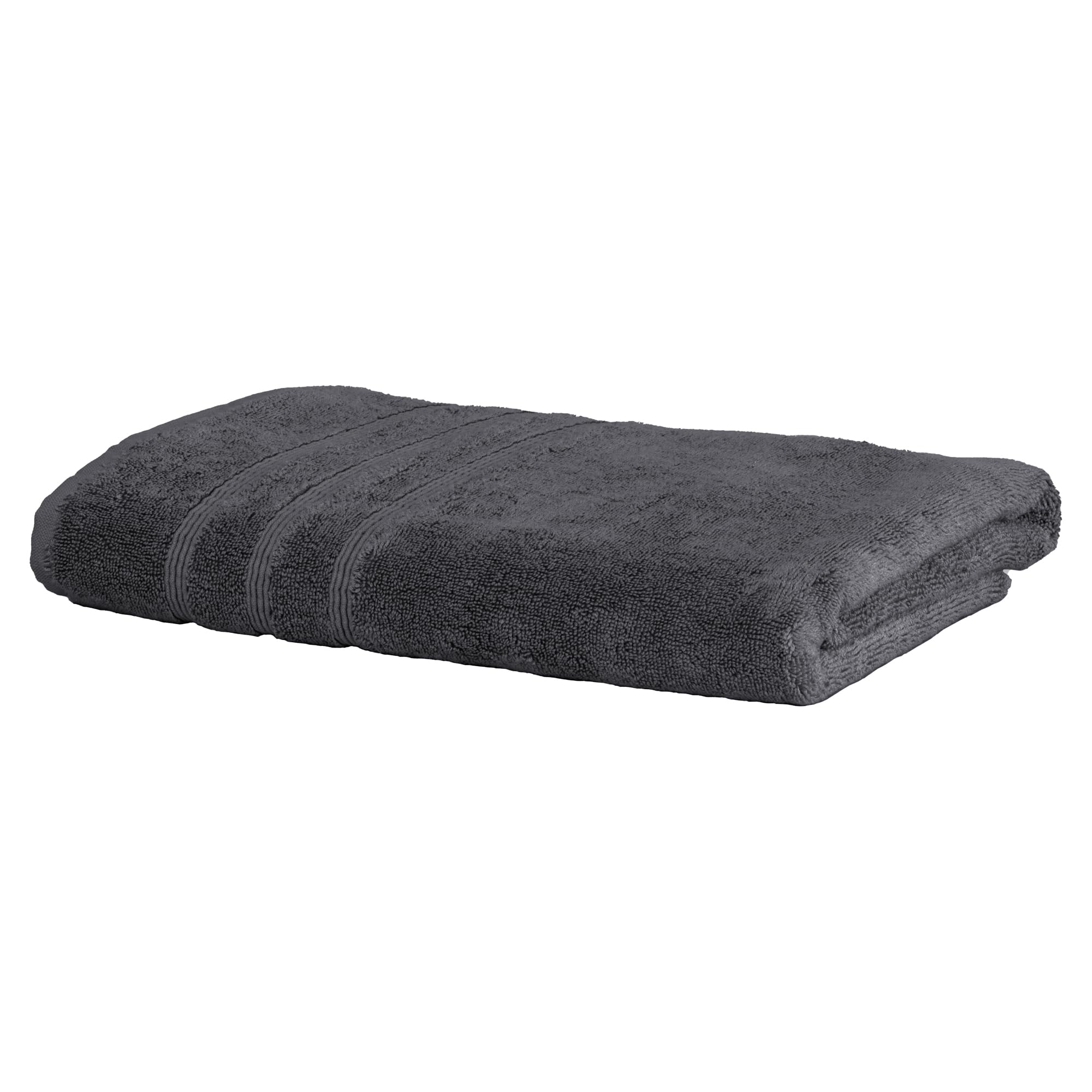 Mosobam Luxury Turkish Bath Towels 30X58 Charcoal Gray (Dark Grey) 700 GSM Bamboo Viscose & Aegean Turkish Combed Cotton