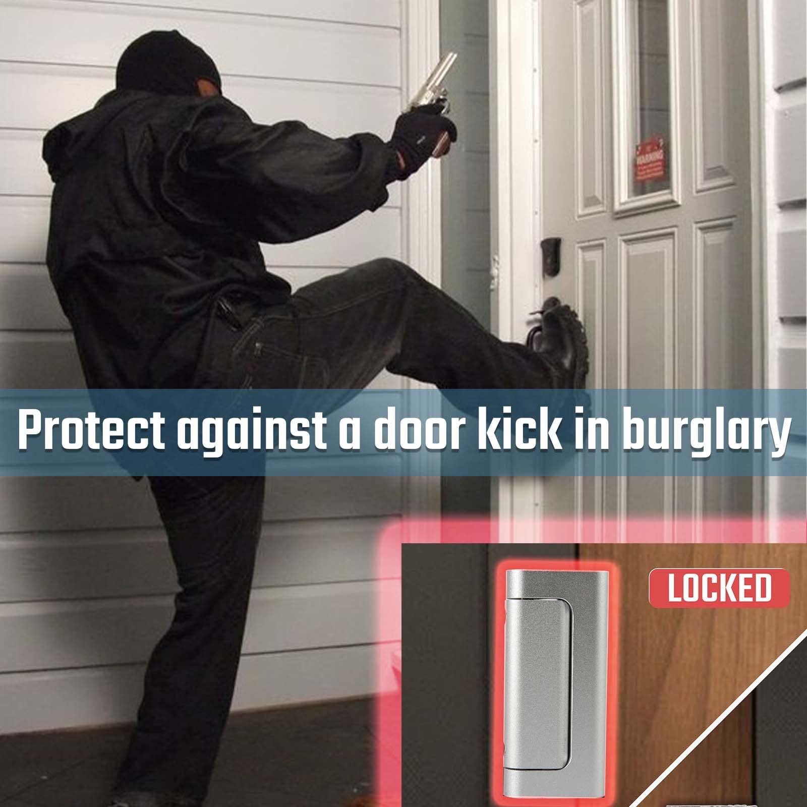 GreaTalent Lot de 5 serrures de sécurité pour porte de sécurité à la maison - Sécurité enfant - Ajoute une haute sécurité à la maison - Empêche l'entrée non autorisée - Finition en aluminium - Serrure