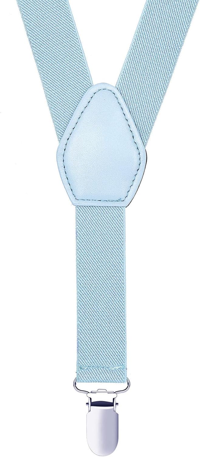 Mens' Boys' Suspenders and Bow Tie Set Adjustable Elastic - Image 3