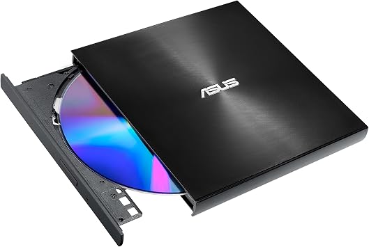 Asus ZenDrive-U8M SDRW-08U8M-U External Ultra Thin DVD Printer, M-Disc, USB Type-C, Black
