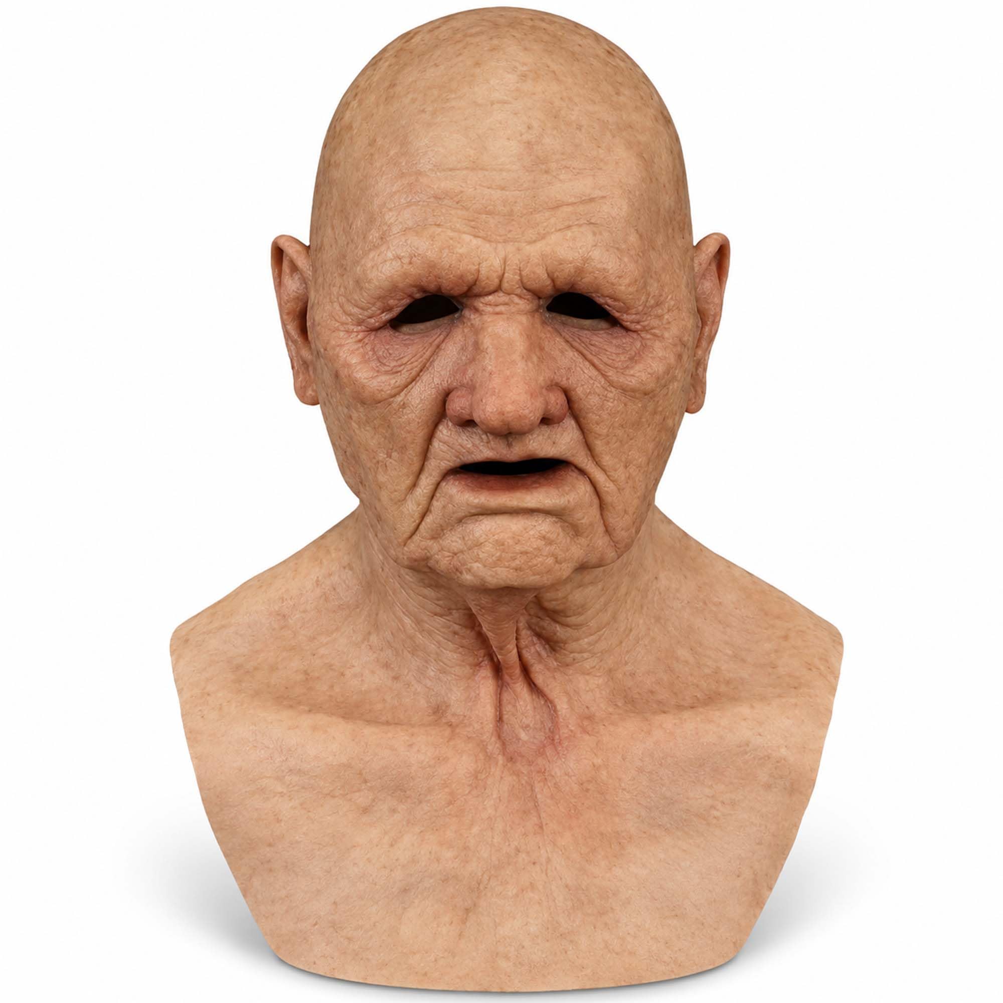Halloween Masks Adults, Scary Full Head Old Man Mask Halloween Costumes