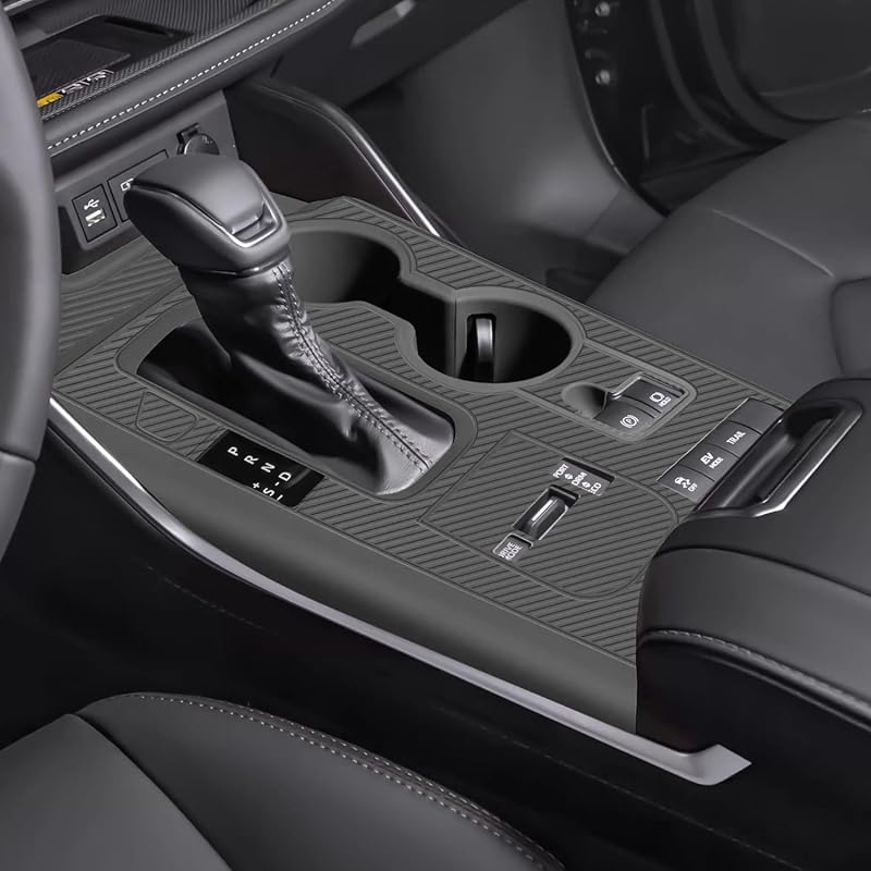 Organizador de Silicone para Console Central com Porta-Copos Temmis para Toyota Highlander 2020–2022 Hybrid, Preto