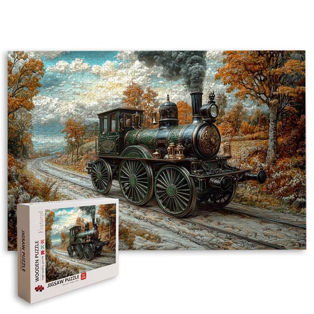 Puzzle 2000 Pezzi, Puzzle Treno, Misura: 100x71cm, Regalo Donna/Uomo -8953