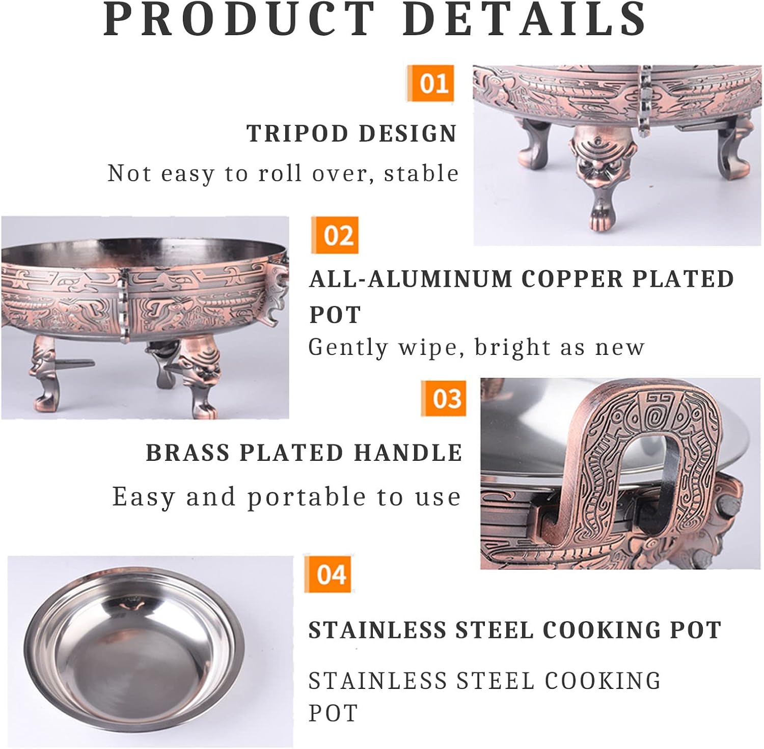 2/4 Pack Chafing Dishes & Food WarmersRound Chafer Catering Buffet Server Set with Food Pan and Fuel Holdersfor Kitchen Party Dining Buffet,4 Pack