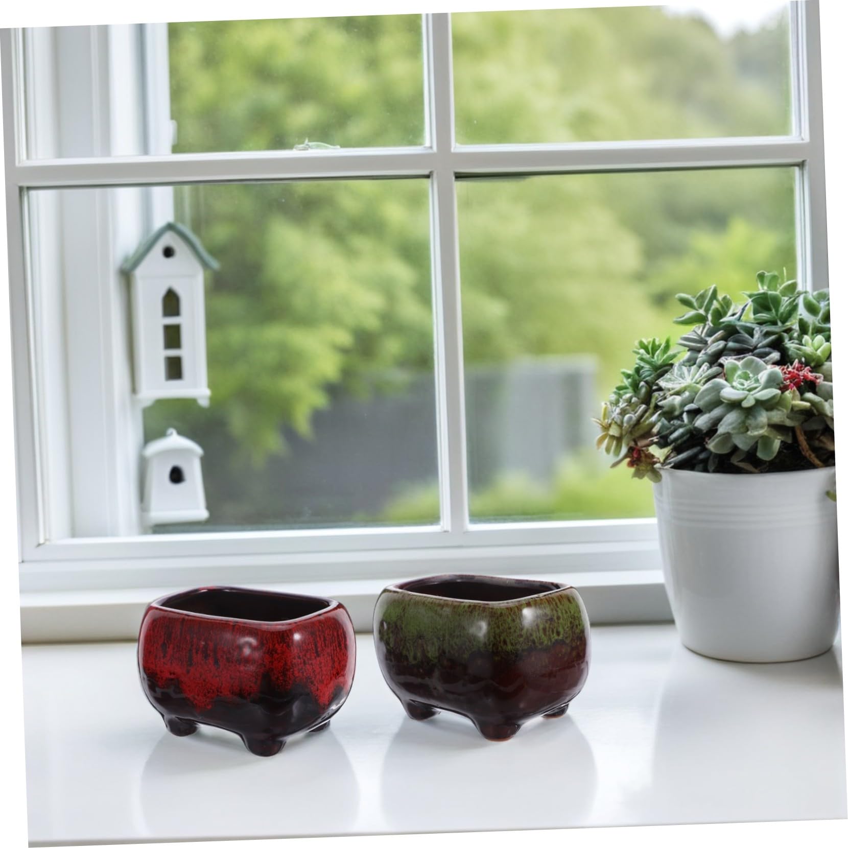 Toddmomy 5 Sztuk Doniczek Ceramicznych Na Sukulenty Dekoracja Domu Doniczka Na Sukulenty Ceramiczna Biurko Małe