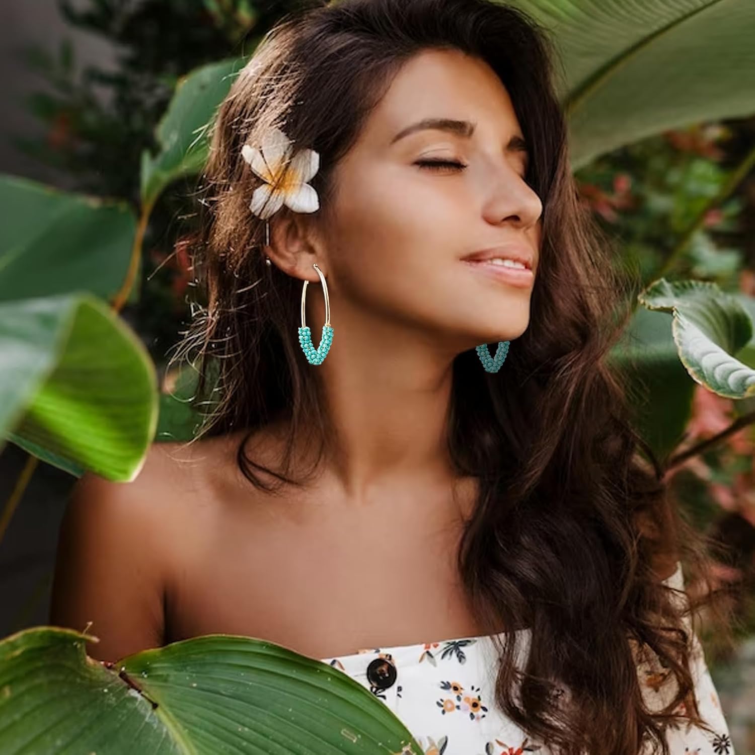 Boho Earring for Women Indian Gypsy Dangle Earrings Bohemian Chandelier Earrings Coin Hook Earrings Geometric Statement Earring Jewelry Gifts - Image 3