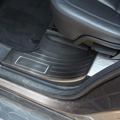 Miniatura 10 de YIWANG Cubierta protectora de umbral de umbral de acero inoxidable 304 para el interior de la puerta, 4 piezas para Land Rover Discovery Sport 7