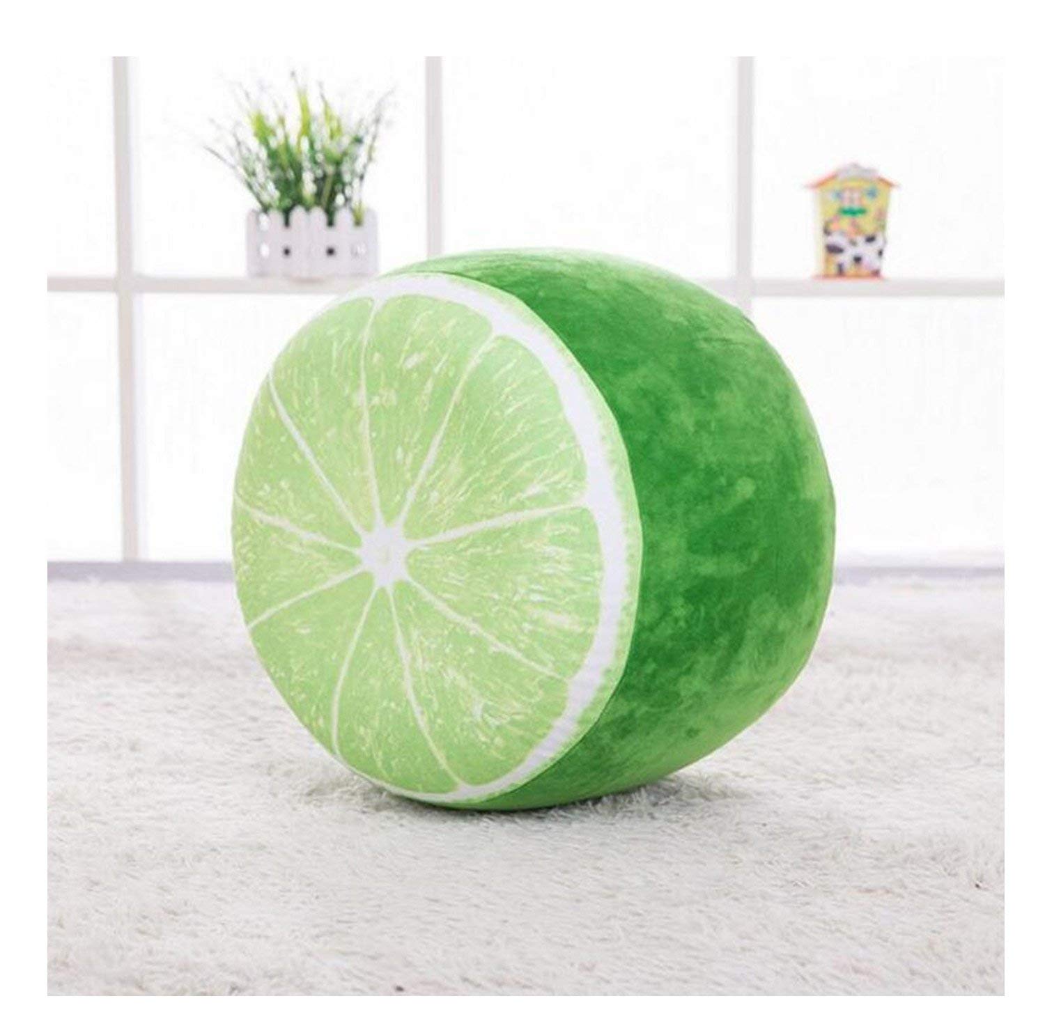 seemehappy Portable Plush Fruit Inflatable Chairs Seat Folding Stool for Adults, Teens and Kids, Perfect for Indoor and Outdoor Use with Inflator,Lemon-image-41