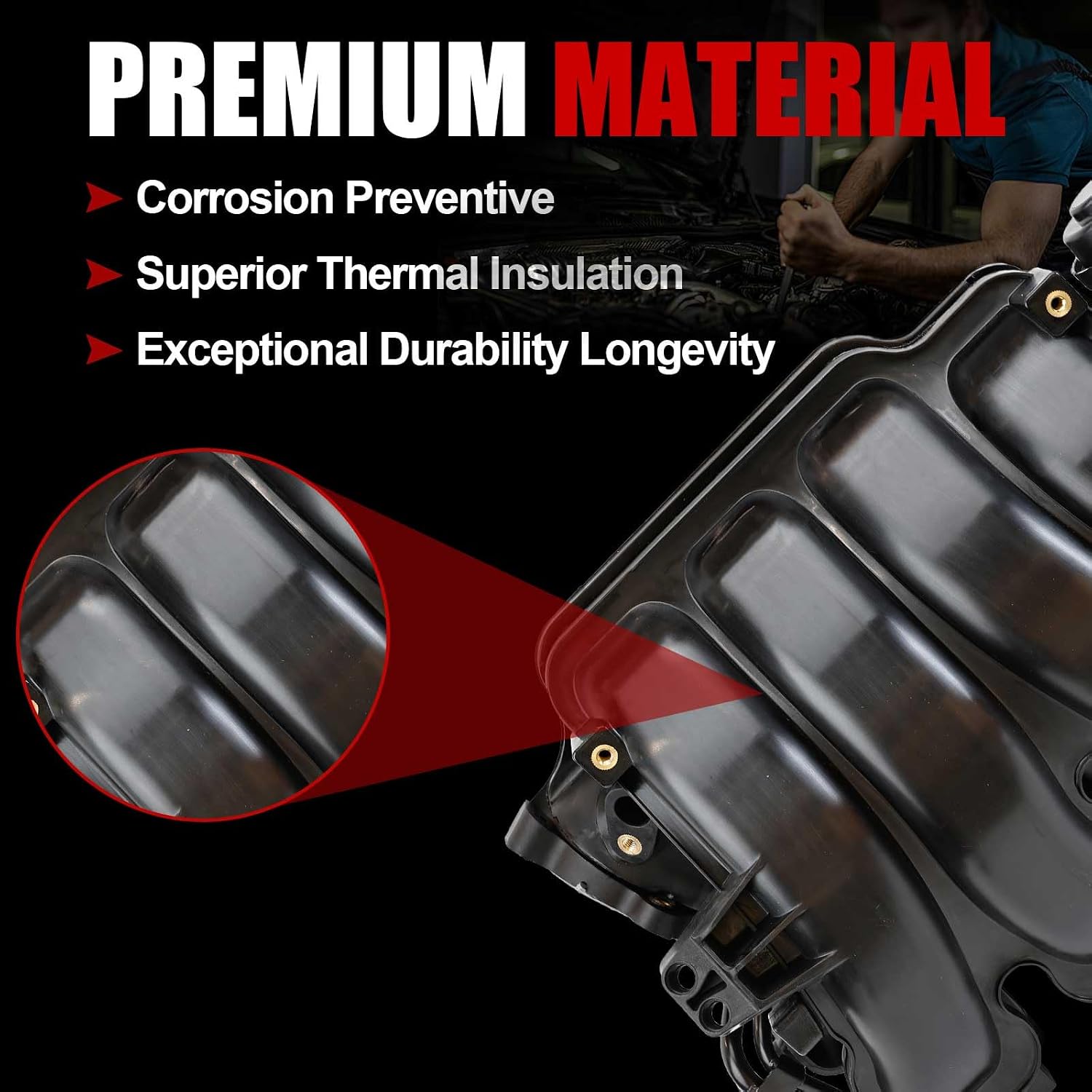 MITZONE Intake Manifold Compatible with Hyundai Tucson 2010-2013 Kia Sorento MPI 2011 2012 2013 2.0L 2.4L None Acuator 283102G071 283102G080