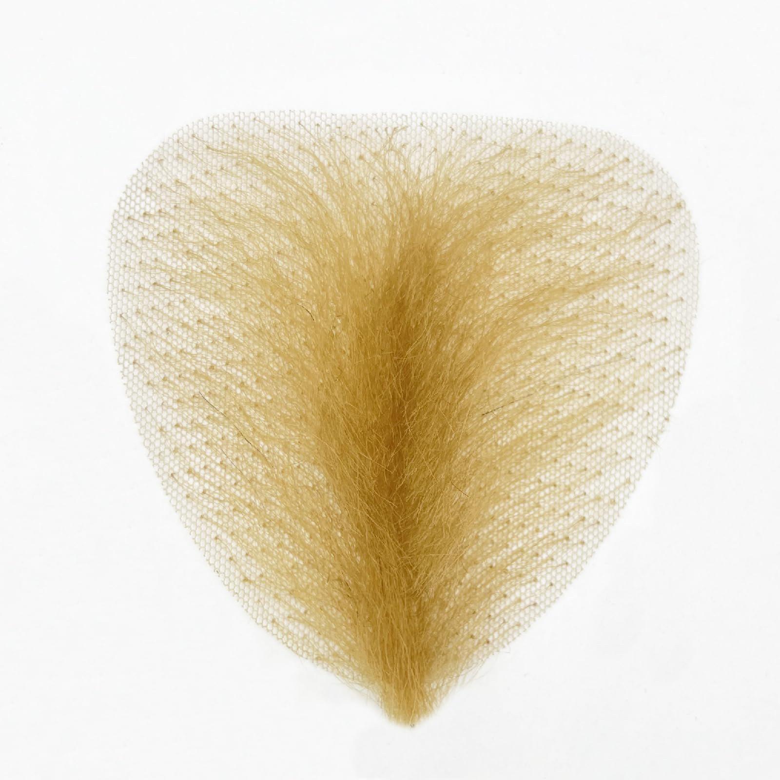 Fake Private Hair Invisible Realistic Bikini Body For Men and Women High Temprature Fiber Body Hair (Light Brown)