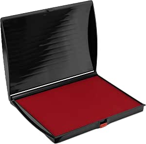 Large Premium Red Ink Stamp Pad - 3x6 Inch Quality Felt Pad For Stamping