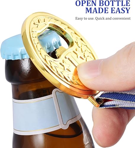Miniatura 2 de Cabilock Abridor de botellas NO. 1, abridor de cerveza con medalla de oro, medallas de oro creativas, abridor de frascos, removedor de tapa de