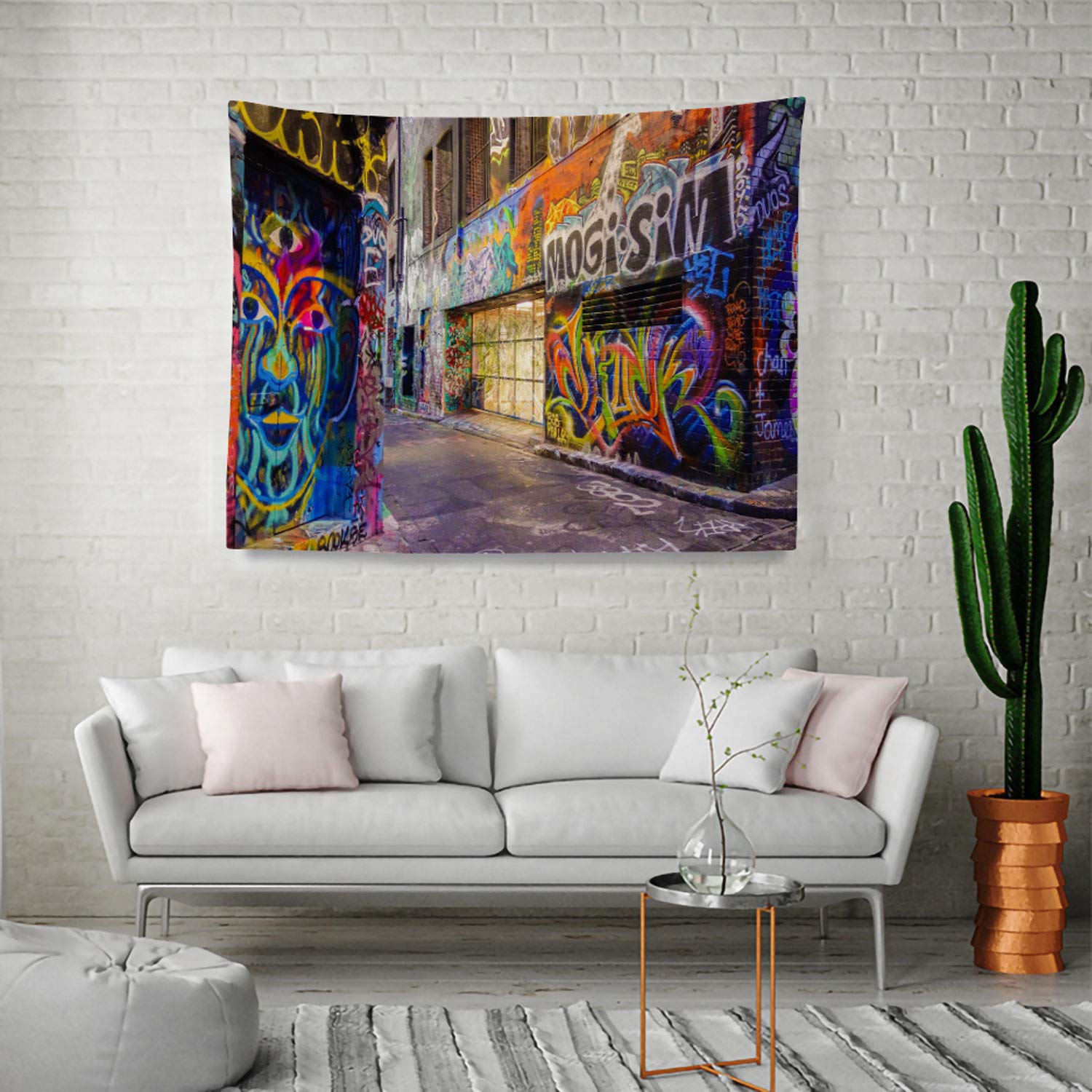 アート タペストリー Amazon.co.jp: タペストリーグラフィティ ストリート アート
