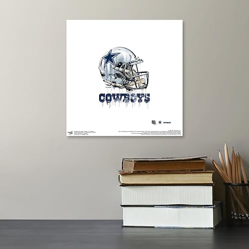 Miniatura 12 de Trends International Gallery Pops NFL Dallas Cowboys - Póster de pared con casco de goteo, 12.00 x 12.00 pulgadas, versión de marco negro