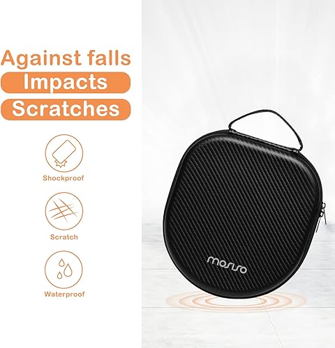 Miniatura 6 de MOSISO Funda para auriculares compatible con AirPods Max, compatible con el modo de suspensión, portátil, impermeable, a prueba de golpes, funda