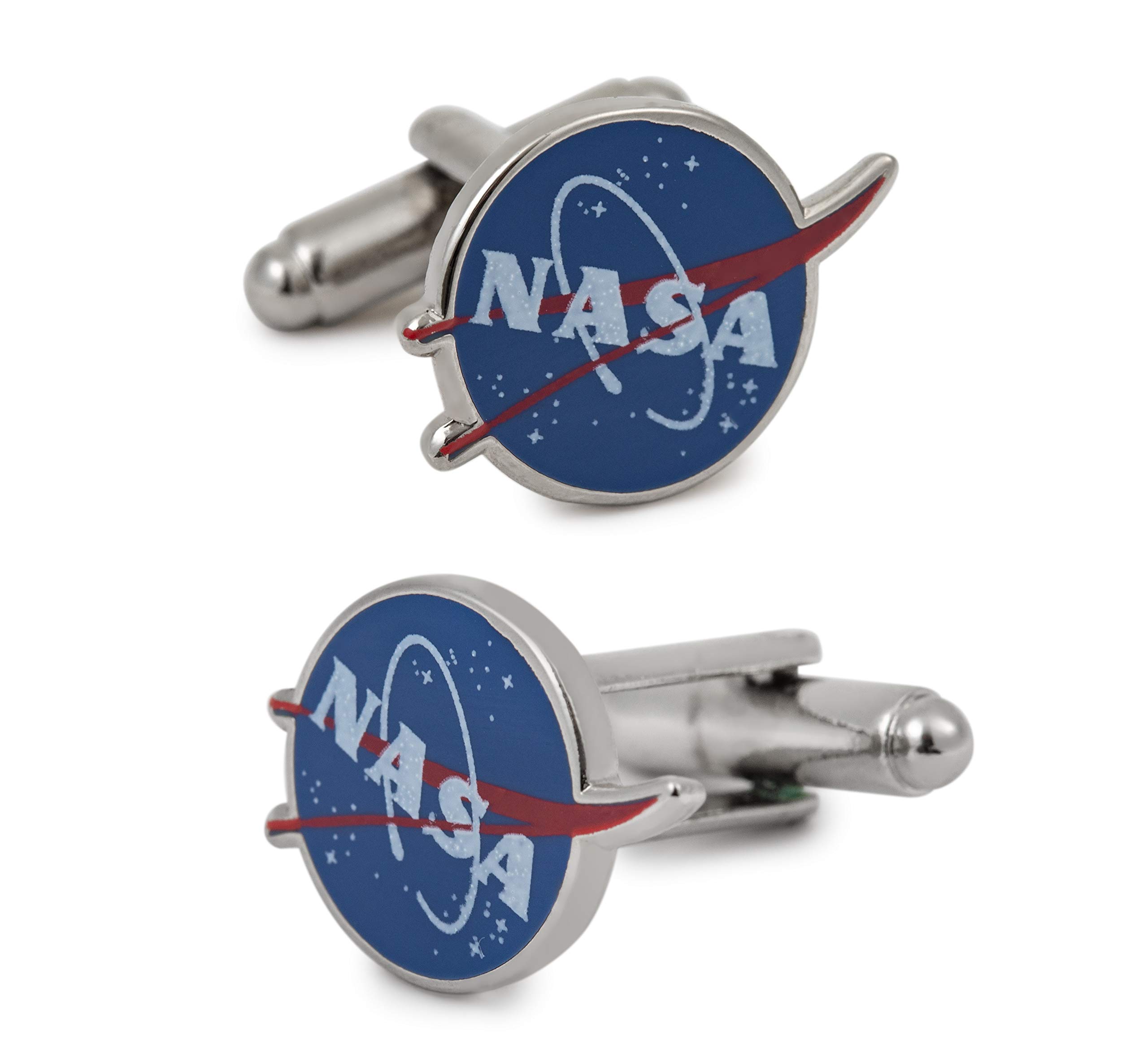 Gemelolandia Gemelolandia | Gemelos de Camisa del Escudo de la NASA 18 mm Originales Para Camisas | Complementos de Moda Para Hombres y Niños | Regalos Para Bodas, Comuniones, Bautizos y Otros Eventos