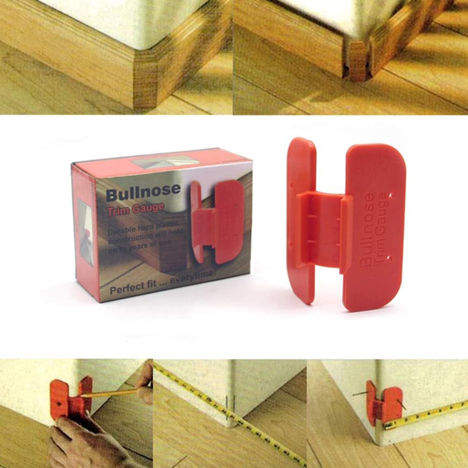 Ragyzity Bullnose Trim Gauge - Jig Router Corner Trimmer, Crown Molding Marking Tool