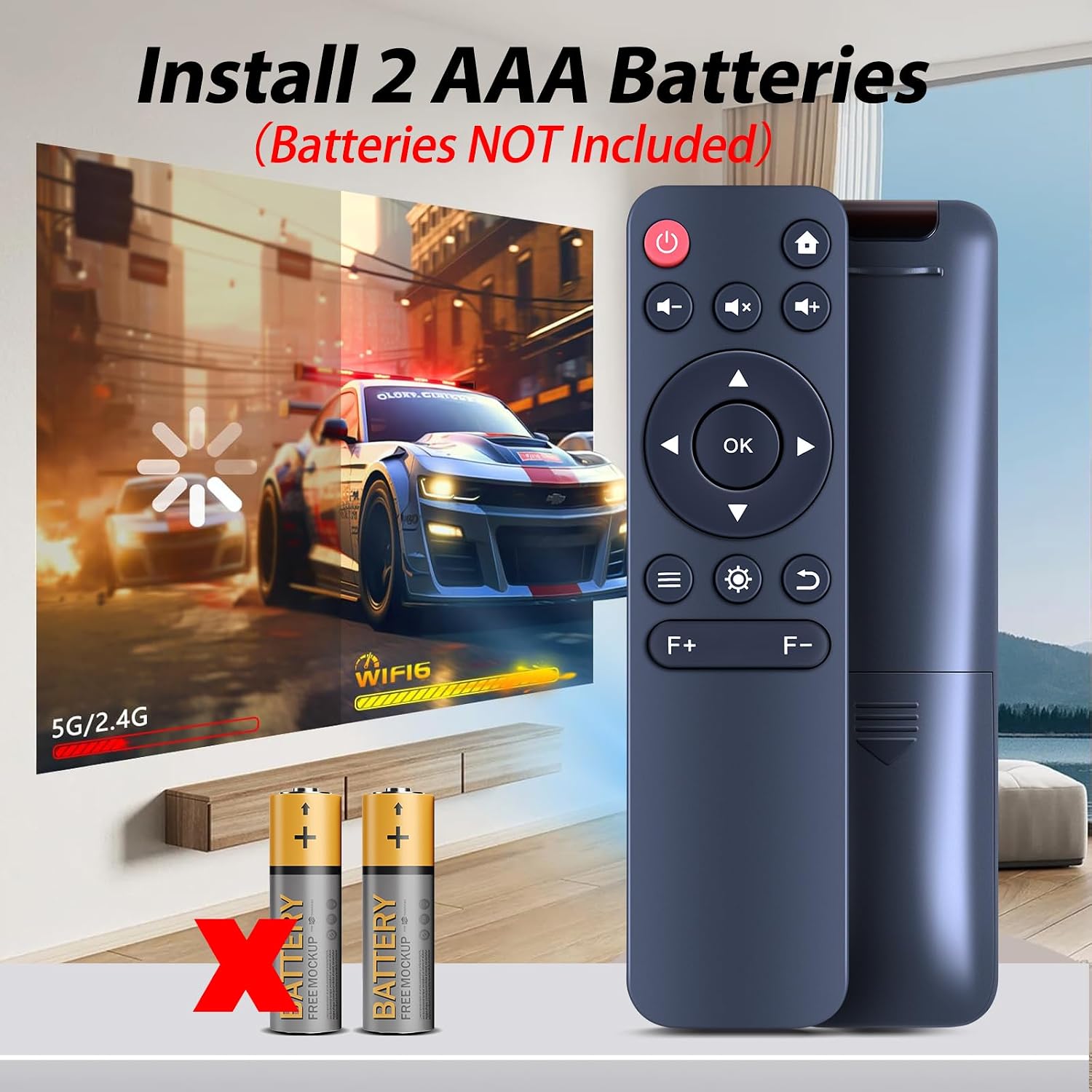 New Replacement Remote Control fit for KEJOG Mini Projector image 5