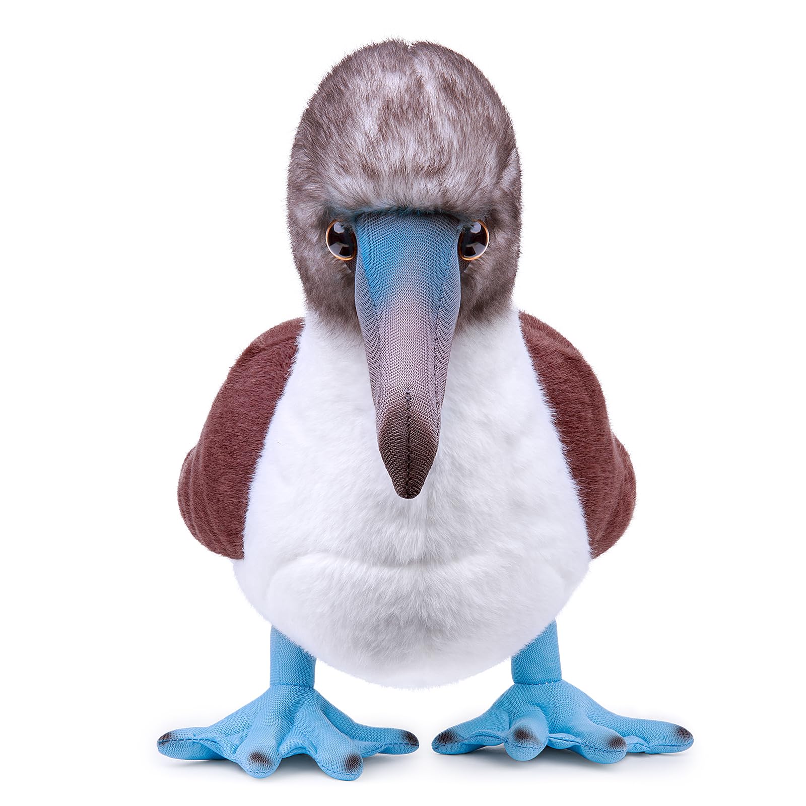 lilizzhoumax Simulation Blue-footed Booby Plush Toy 26cm/10”, Cute Realistic Stuffed Animal Bird Plush Toy - Image 4