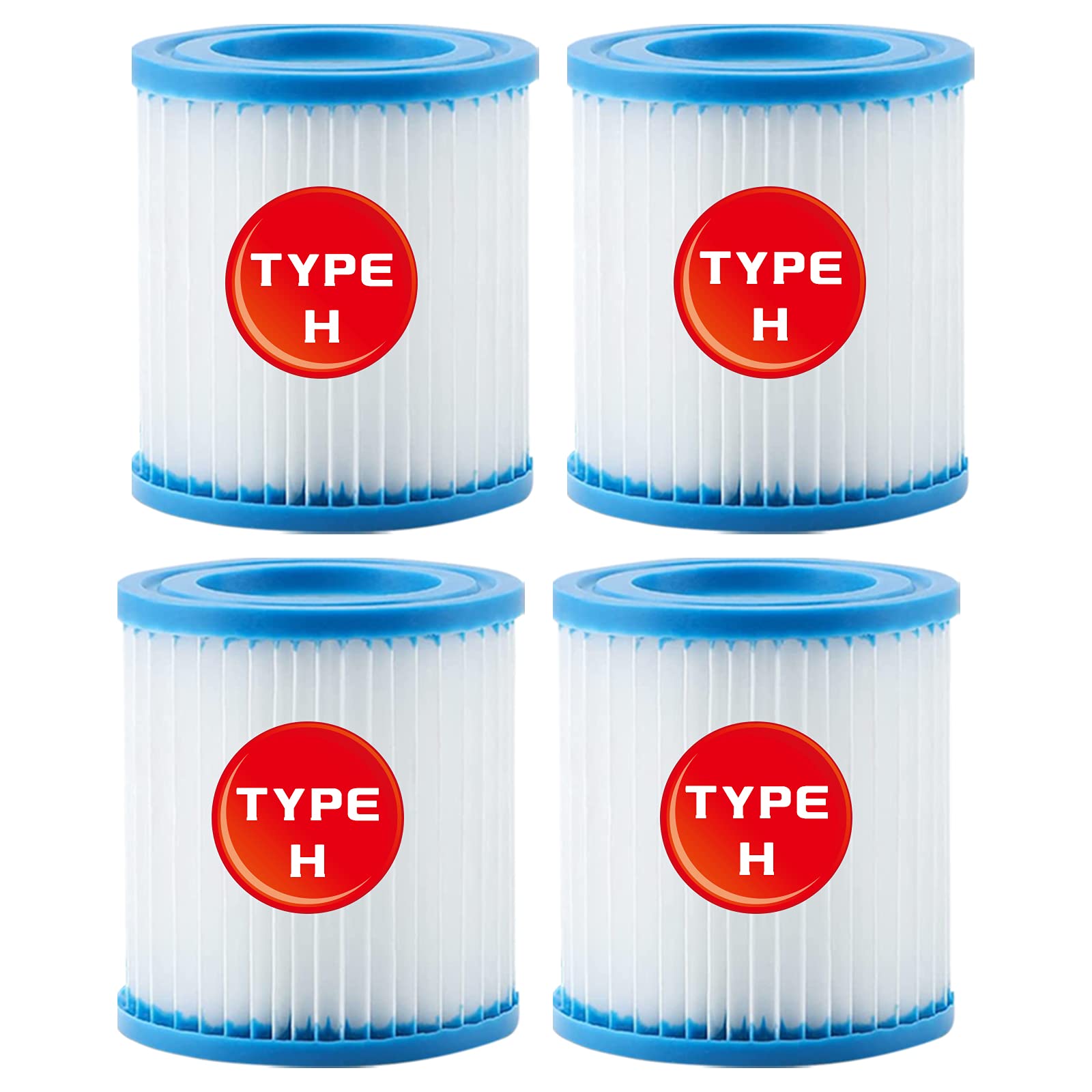 for Intex Pool Cartucho de Filtro Tipo H 29007 para Filtro Bombas 28601, 28602 (4 PCS)