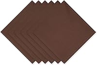 Vista 48 de DII - Juego de servilletas de colección sólida, 20x20 pulgadas, vino, 6