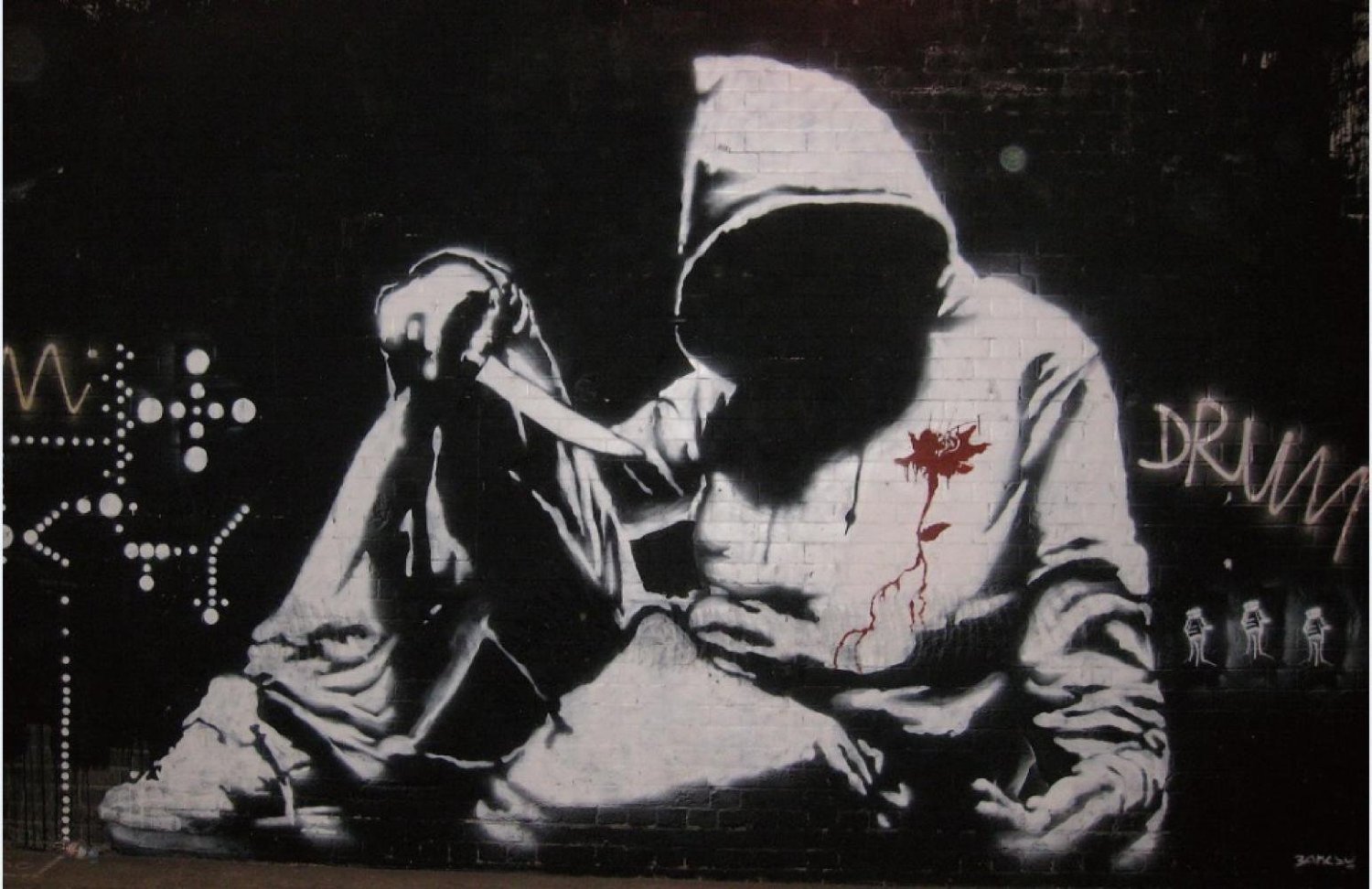Amazon.com: JIONK banksy hoodie graffiti Poster HD HOME WALL Decor  