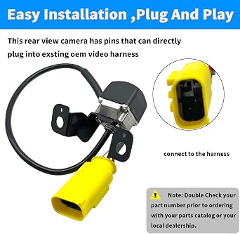 Rear View Back Up Camera Compatible with Kia Sorento 2014-2015 Replacement Reverse Park Assist Camera Replaces 95760-2P600 95760-2P600FFF