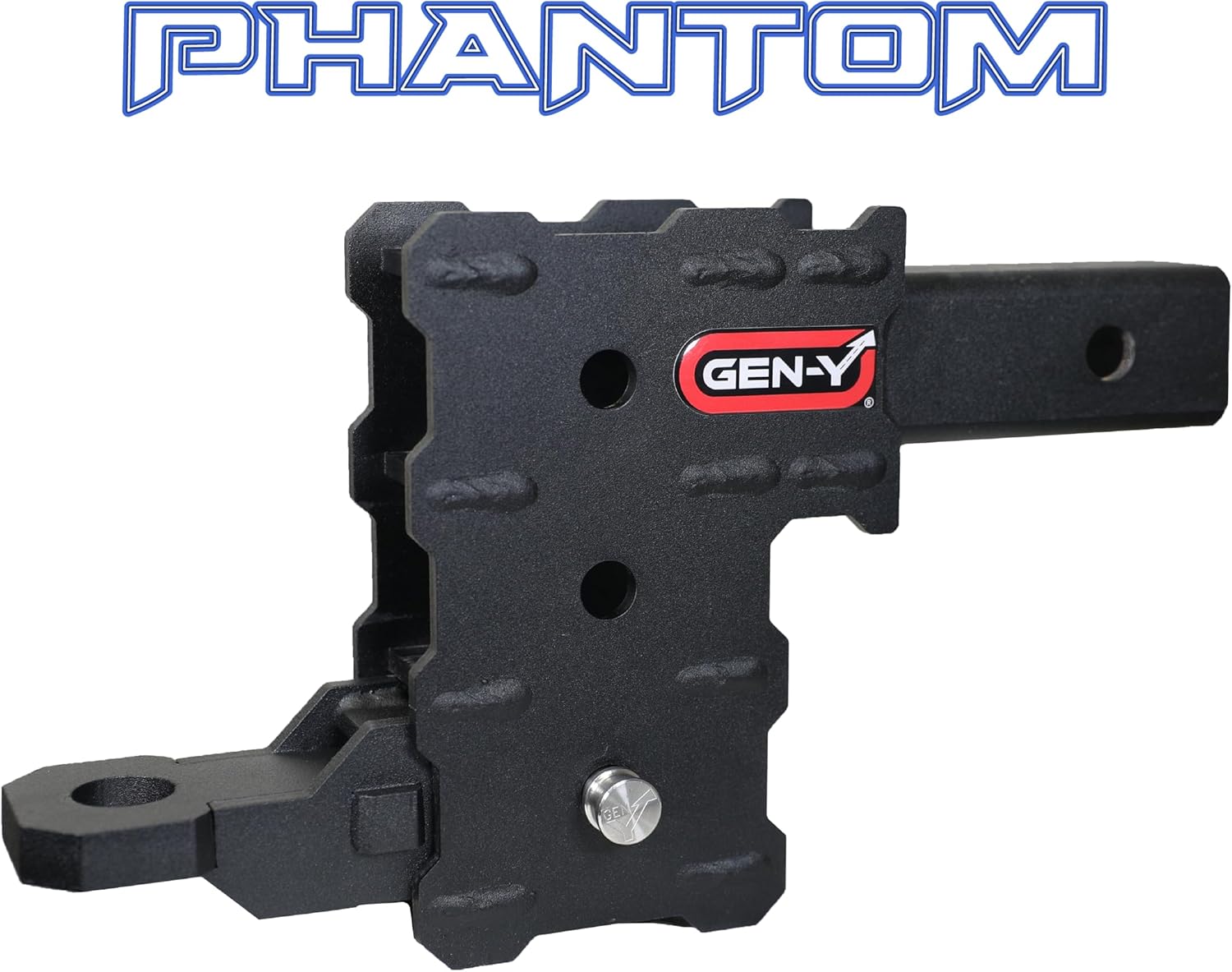 GEN-Y Hitch Trailer Hitch with Ball Mount, Locking Pin, and Clip for 2 Inch Receiver, 4.5 Inch Drop/Rise with 3 Adjustable Tow Positions, 5,000 LB Towing Capacity, 500 LB Tongue Weight