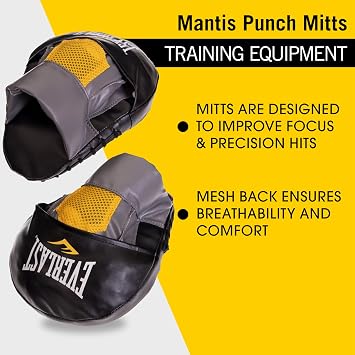 Everlast Mantis Mitts Punch Mitts, Gray