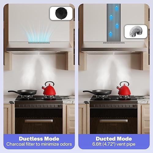 Miniatura 7 de Extractor de cocina de 30 pulgadas Campanas extractoras debajo del gabinete campana de cocina-bajo campana extractora de gabinete, extractor de