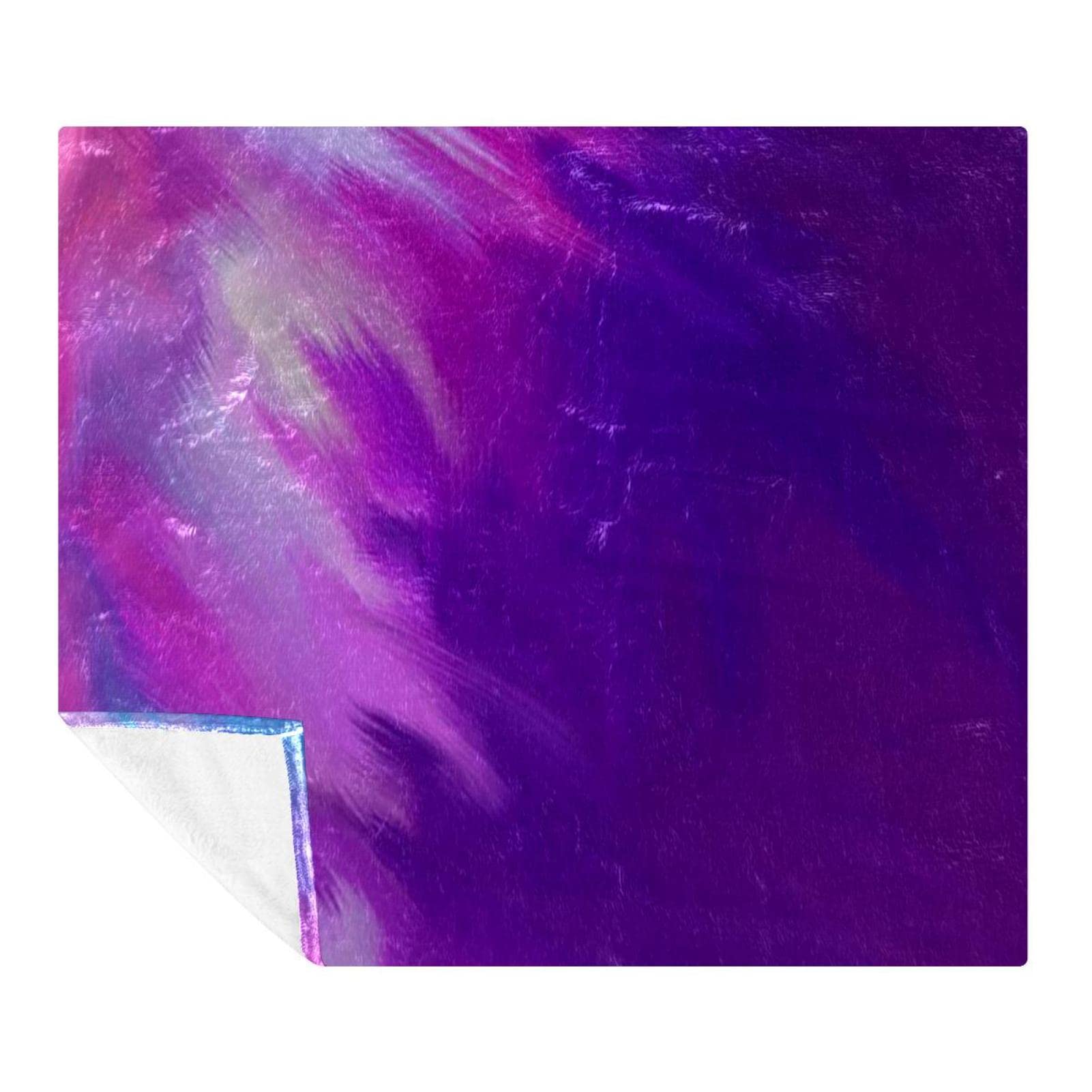 Couverture polaire violet rose haut de gamme style art abstrait moderne