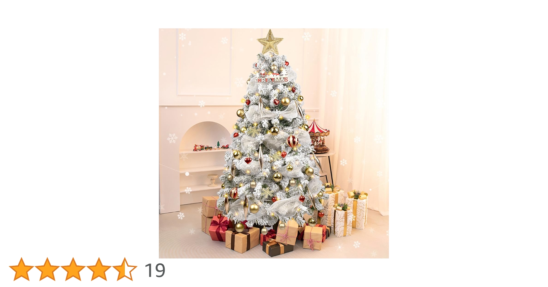 HONEYコラボオーナメント付き　クリスマスツリー Horn Please エンボス ブリキオーナメント ツリー クリスマス