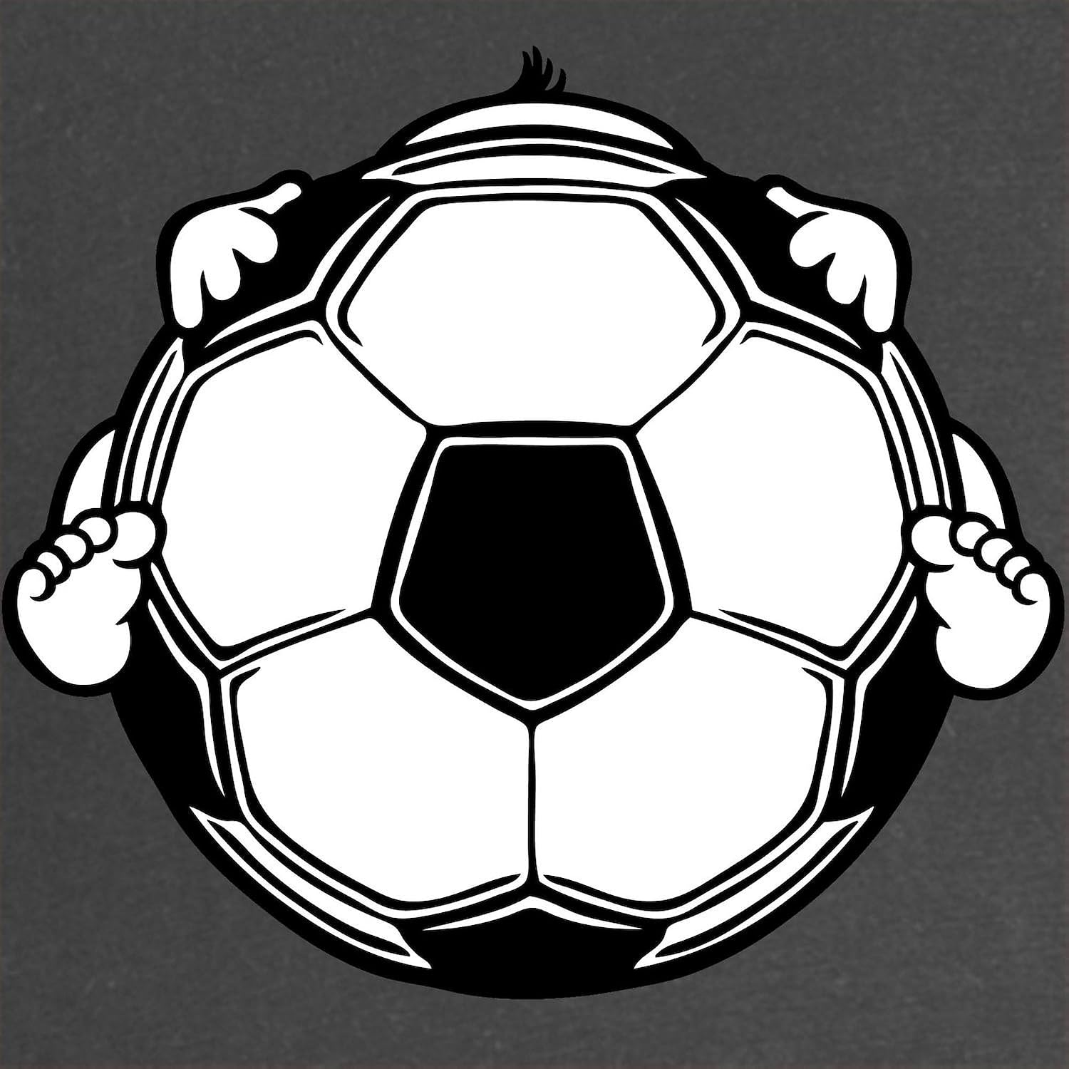 CafePress Soccer Baby Maternity Dark T Shirt Women's Maternity Ruched Side T-Shirt