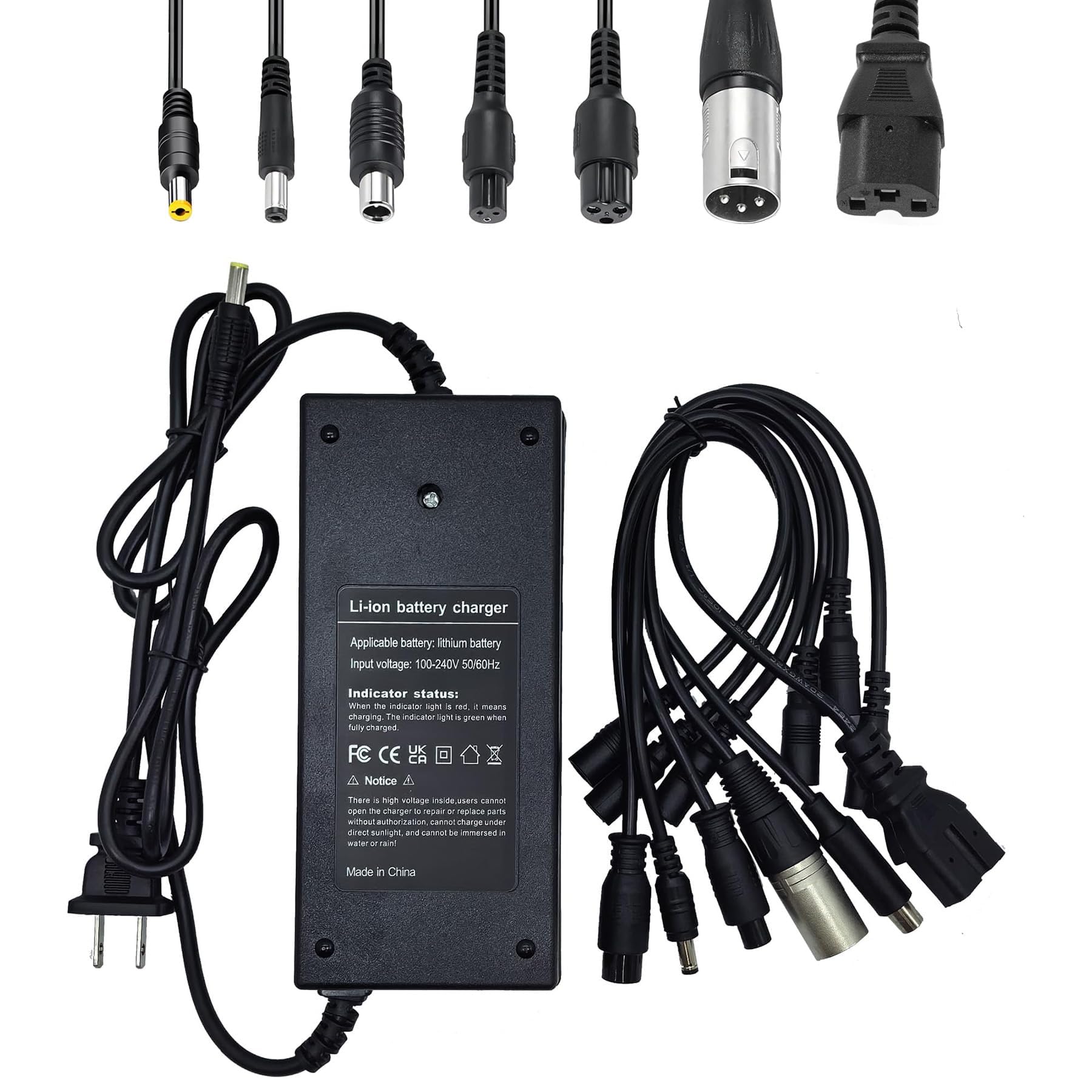 Amazon.com: (7 Plugs)58.8V 3A Charger for 51.8V 50V 52V 14S