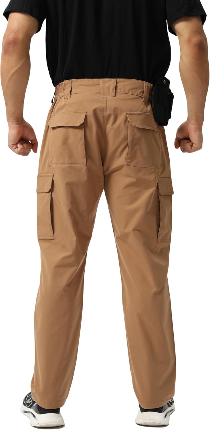 NATUVENIX Tactical Pants for Men, Ripstop Lightweight Cargo Work Pants for Men Water Resistant Mens Hiking Pants Outdoor - Image 2