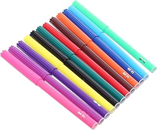 M&G S-Felt Tip Pens, Colorful Art Creations, Fine Tip, Smooth Flow, 12 Colors