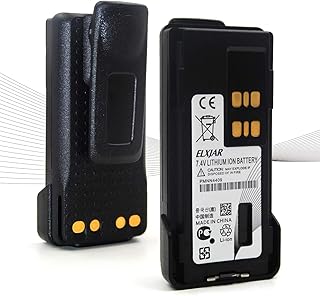 elxjar (2-Pack) 7.4V 3000mAh PMNN4409AR Two-Way Radio Battery Replacement for Motorola XPR7350 XPR7580 XPR7550 XPR3300 APX4000 APX1000 XPR3300 XPR3500 XPR7550 XPR7580 XPR7350 DP4400 PMNN4448