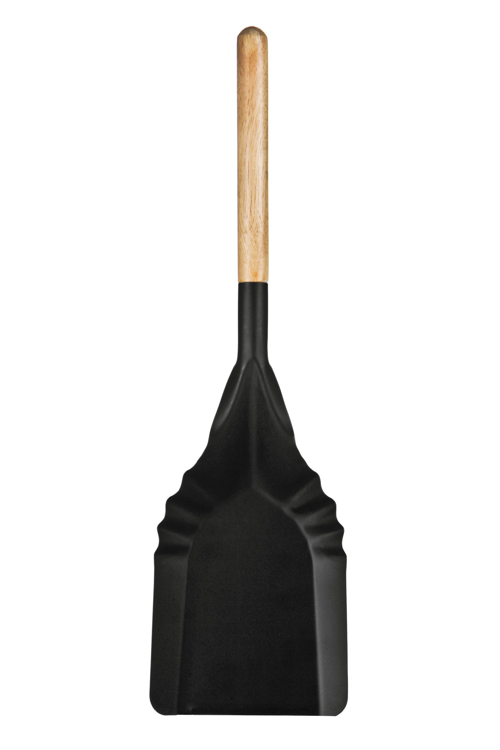 Orsina Black ShovelDurable Metal Blade With Smooth Wooden HandleIdeal For Clearing Ashes And Fireplace from B&Q