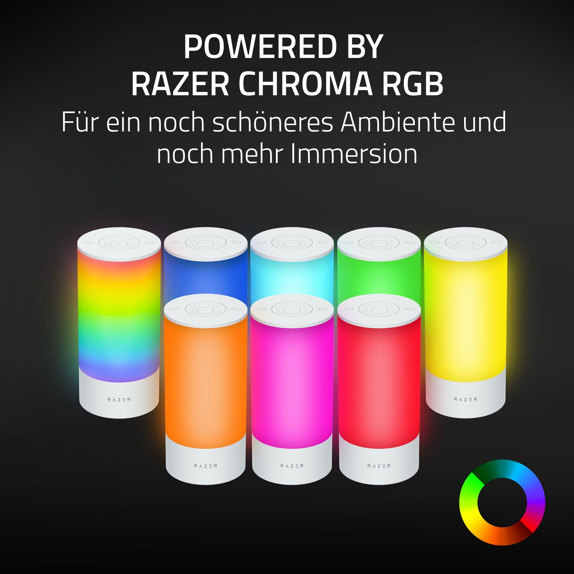 Razer Aether Smart-Leuchte Pro - LED-Leuchte mit Mehrzonen-Beleuchtung (Mehrzonen-Beleuchtung, Touch-Steuerung, Powered by Chroma RGB, Kompatibel zu Matter, Unterstützt Smart Home App)