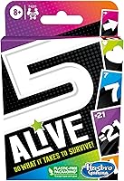 Hasbro Gaming 5 Alive Card Game - Fast-Paced Family Fun, Easy Rules for Kids Ages 8+, 2-6 Players, Travel Essential